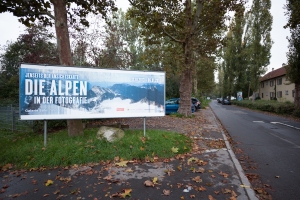 Banner for the show outside Waiblingen